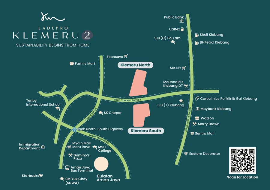Klemeru township site plan and surrounding amenities